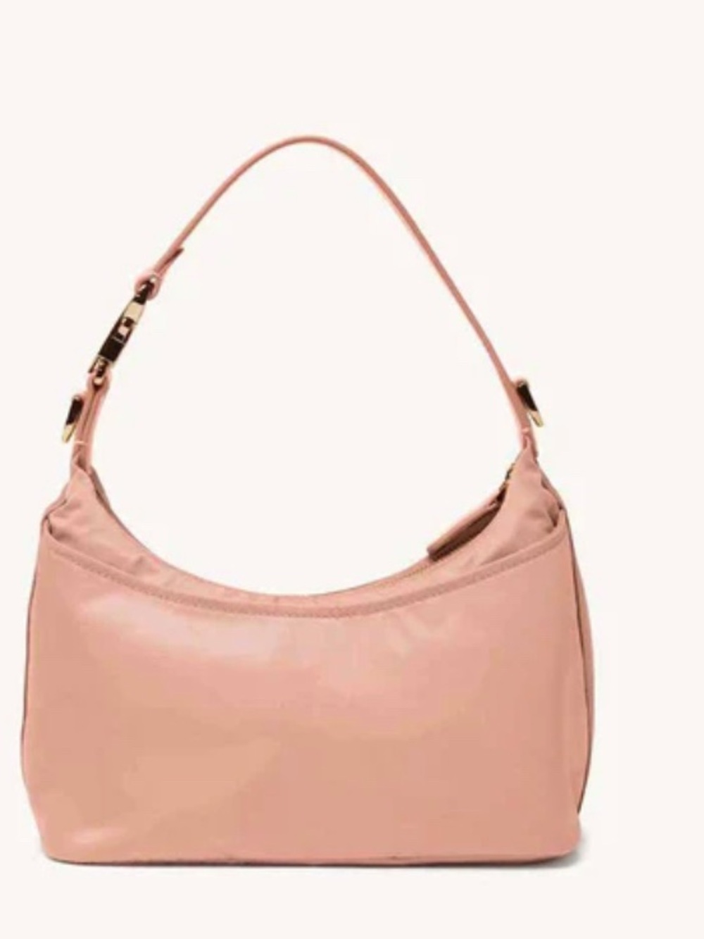 Senreve Leather Shoulder Bag in Dusty Rose